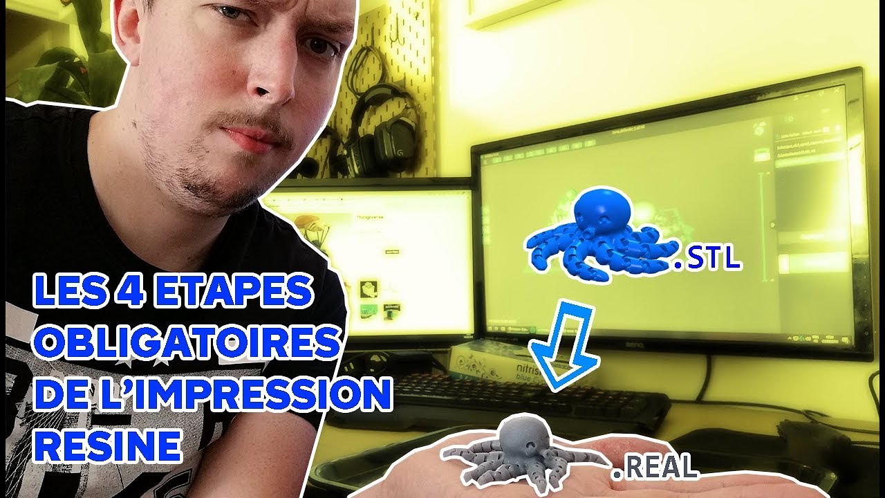 Les étapes clefs de l'impression résine