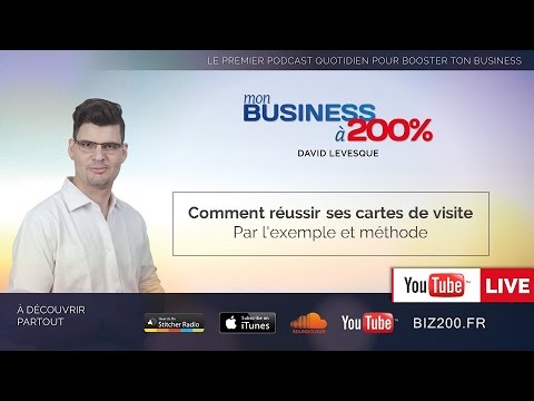 [LIVE 9] Comment réussir ses cartes de visite, Par l'exemple et méthode