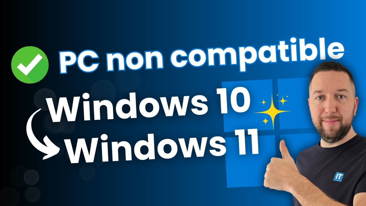 De Windows 10 à Windows 11  sur un PC non compatible : c'est facile !
