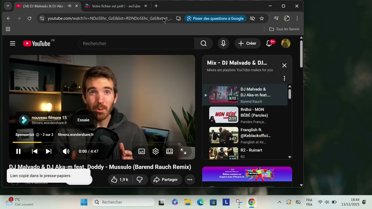 comment convertir une video youtube en mp3