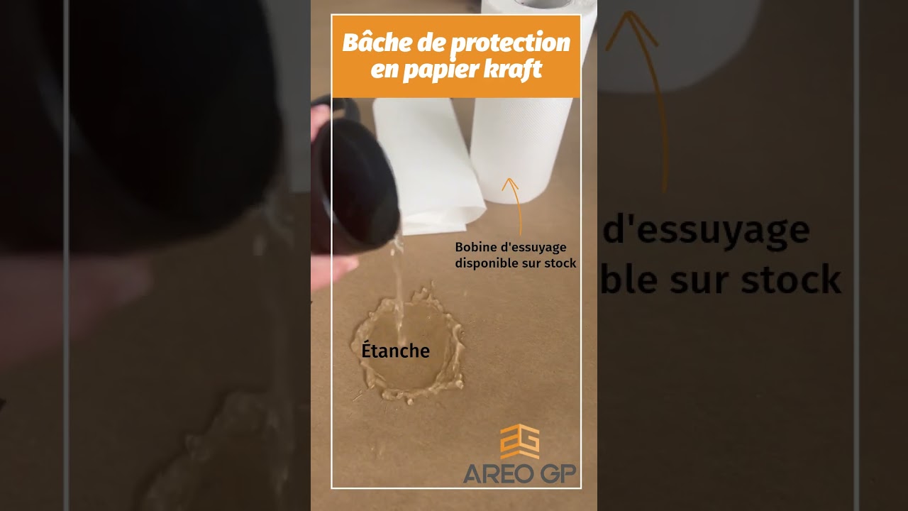 Nouveautés AREO GP - Bâche papier kraft #renovation #diy #astuce #peinture #construction