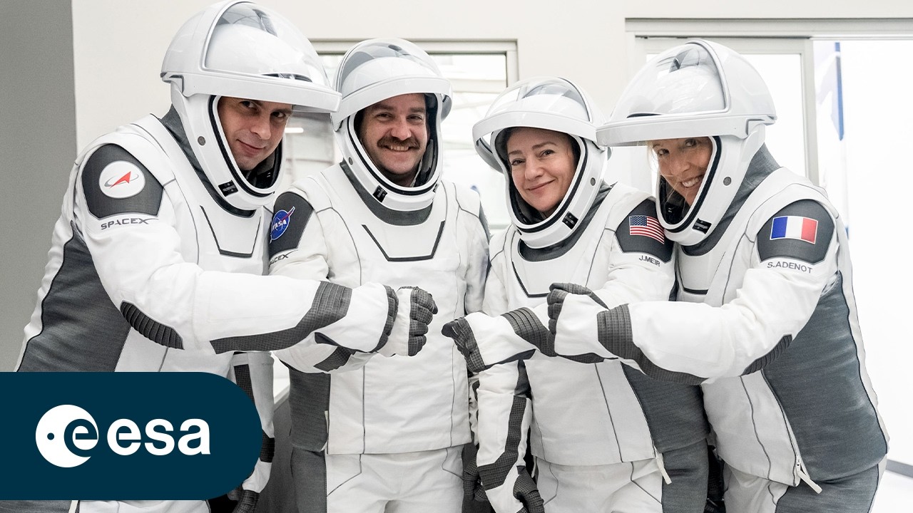Lancement de Crew-12 avec Sophie Adenot | mission εpsilon (Retransmission officielle en français)