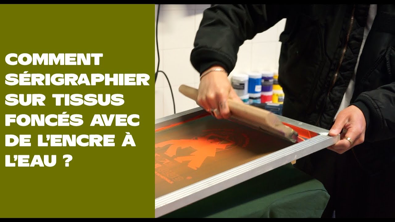 Imprimer en sérigraphie sur textile foncé avec de l'encre à l'eau