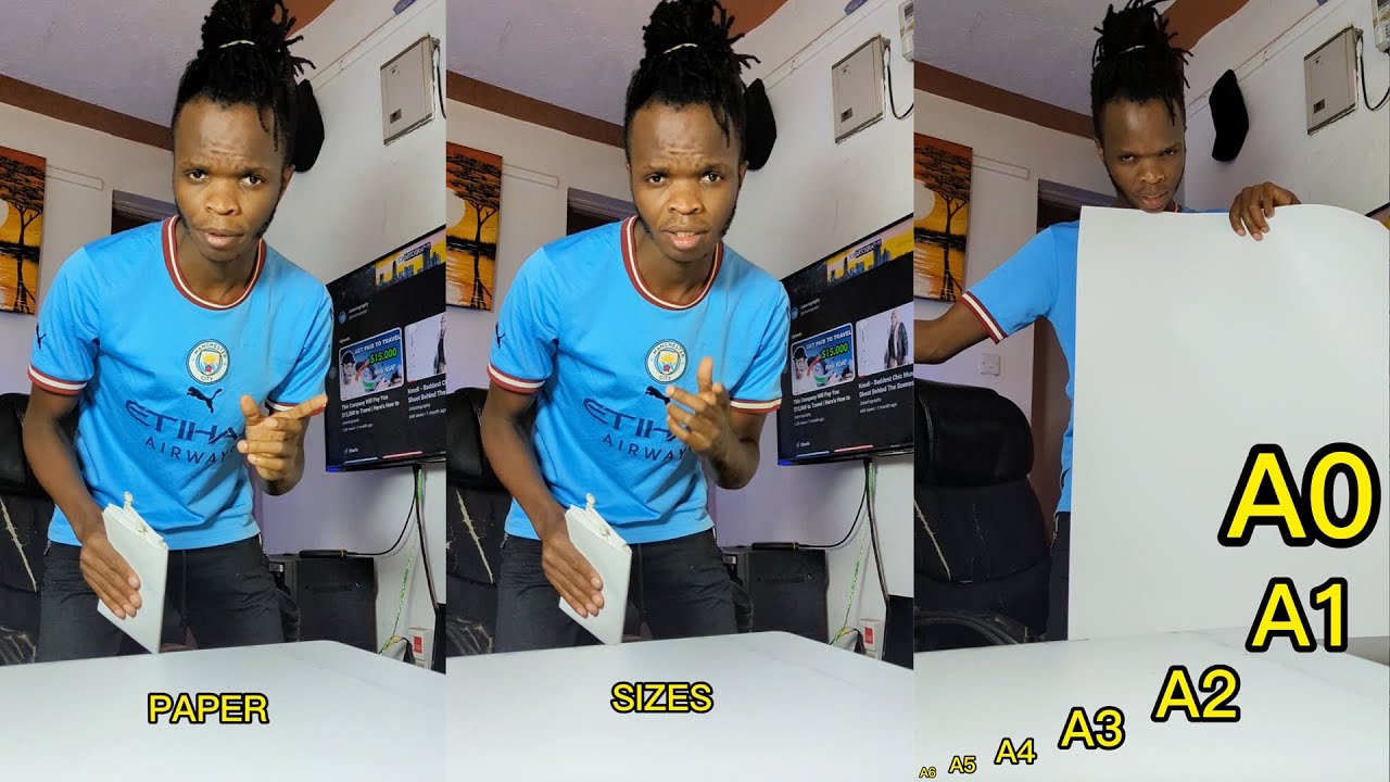 How to differentiate paper [A6 A5 A4 A3 A2 A1 and A0 ]