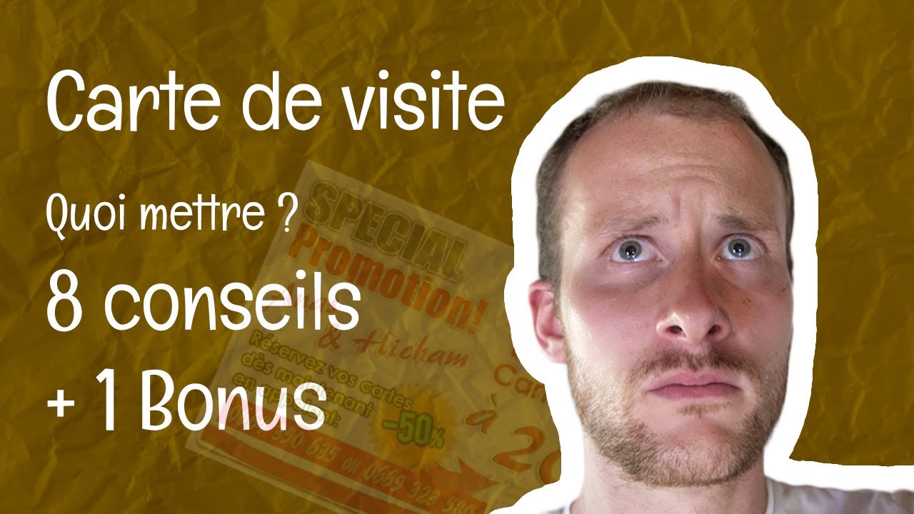Créer une carte de visite efficace : 8 conseils + 1 Bonus