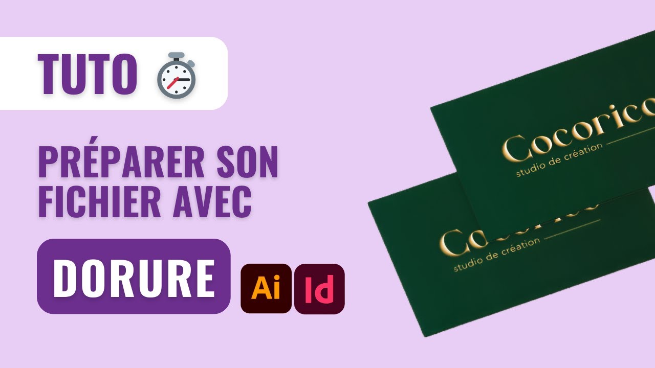 Comment préparer un fichier avec de la dorure pour l'impression – Tutoriel Illustrator & InDesign