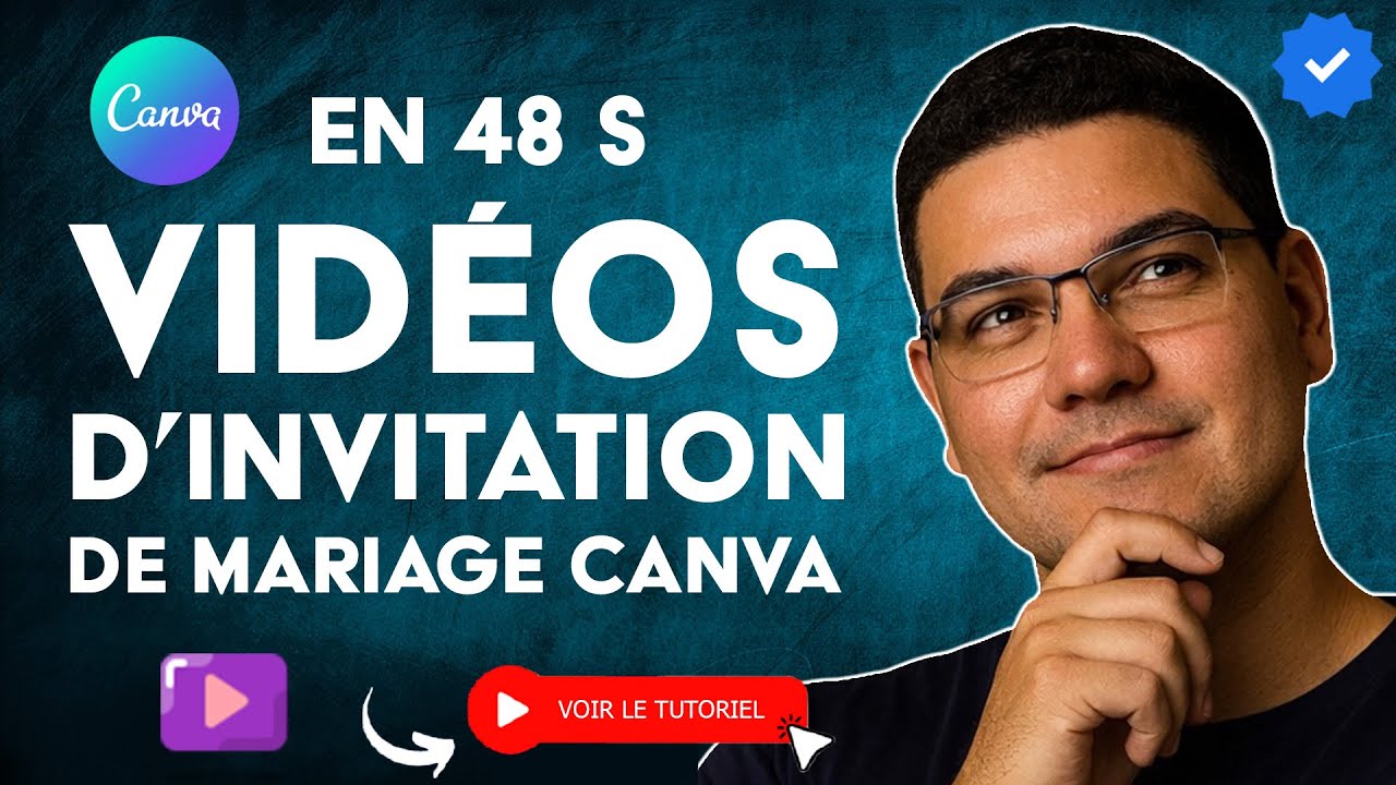 Comment Créer des VIDÉOS d'INVITATION de MARIAGE avec CANVA en 48 S
