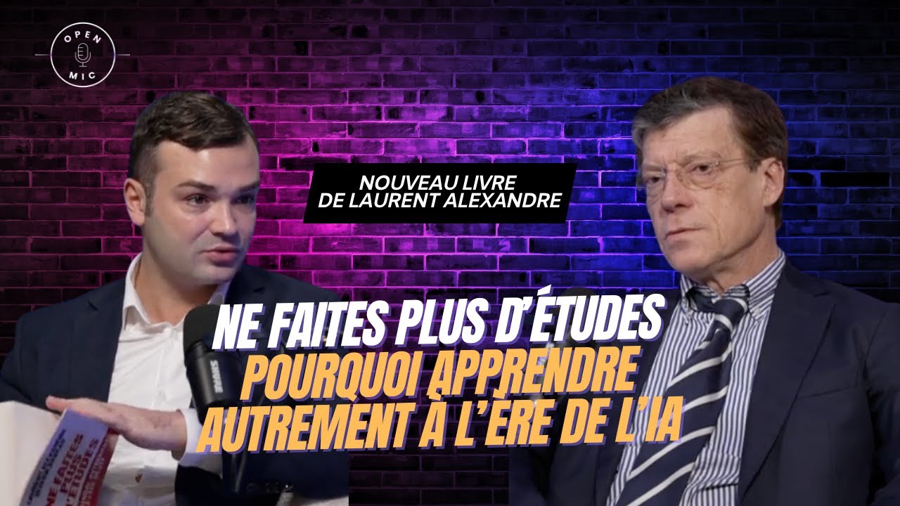 Ne faites plus d’études à l’ère de l’IA, interview de Laurent Alexandre sur son nouveau livre